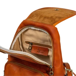 Rucksack für Damen aus Kalbsleder 100% handgefertigt in Italien