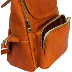 Sac à dos femme en cuir de vachette 100% fait en Italie