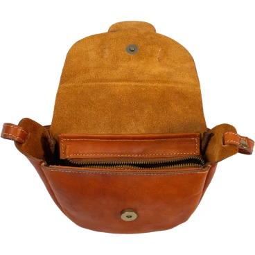 Kleine Damentasche aus weichem Leder handgefertigt in Italien