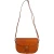 Bandolera en piel marron de curtición vegetal 100% artesanal