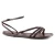 Women sandals hand made in Italy in dark brown leather