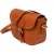 Sac besace femme en cuir tanné au végétal 100% fait main