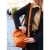 Sac bowling artisanal en cuir de vachette fait main en Toscane