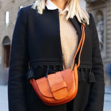 Minibag artigianale da donna in morbida pelle Made in Italy