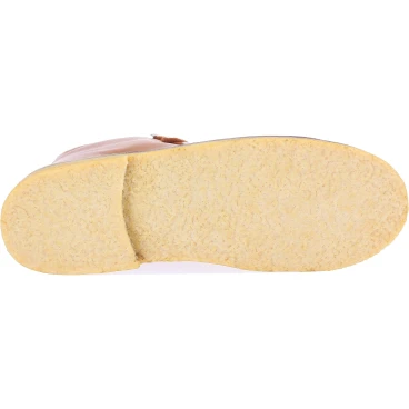 Men's mountain boot in tan leather with crepe sole