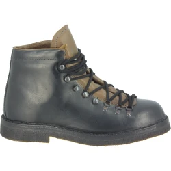 Bergstiefel unisex aus Schwarze Leder mit kreppsohle
