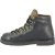 Unisex mountain boot in black leather with crepe sole