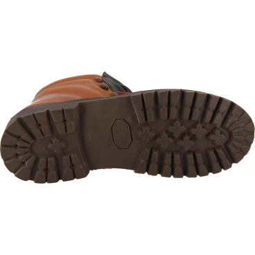 Mountain boot in vegetable-tanned leather in tan color