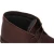 Desert boots femme en cuir marron foncé avec doublure d'hiver