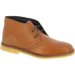 Botas desierto para hombre de cuero marrón con forro de invierno