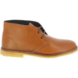 Desert boots homme en cuir marron avec doublure d'hiver