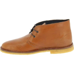 Desert boots homme en cuir marron avec doublure d'hiver