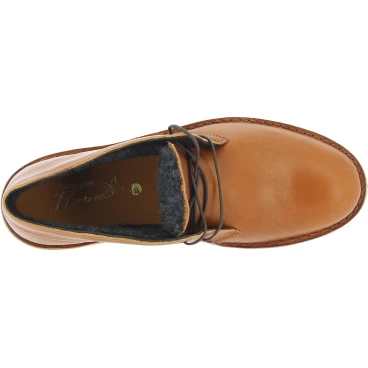 Botas desierto para hombre de cuero marrón con forro de invierno