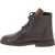 Bottines femme en cuir marron foncé artisanales avec doublure d'hiver