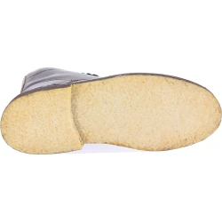 Botines para mujer de cuero marron oscuro con forro de invierno