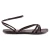 Women sandals hand made in Italy in dark brown leather