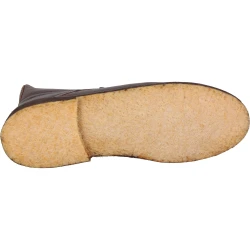 Botines para hombre de cuero marrón oscuro con forro de invierno