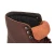 Bottines homme en cuir marron foncé artisanales avec doublure d'hiver