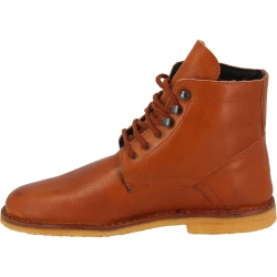 Botines para hombre de cuero marrón con forro de invierno