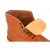 Bottines homme en cuir marron artisanales avec doublure d'hiver