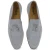 Gray suede tassel loafer handmade by Fratelli Borgioli