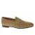Mocassino penny in camoscio beige realizzato a mano da Fratelli Borgioli