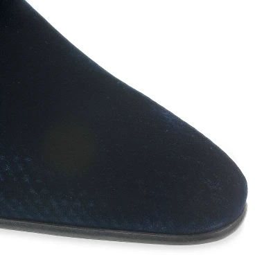 Derby in Printed Velvet and Patent - Fratelli Borgioli - Italian Craftsmanship