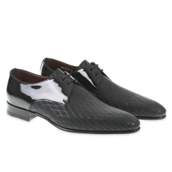 Scarpe da cerimonia in Vernice Stampata Diamond - Fratelli Borgioli - Artigianalità Italiana
