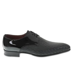 Scarpe da cerimonia in Vernice Stampata Diamond - Fratelli Borgioli - Artigianalità Italiana