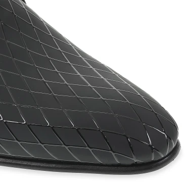Formal shoes in Diamond Printed Patent Leather - Fratelli Borgioli - Italian Craftsmanship