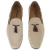Mocassin pampilles en daim beige fabriqué à la main par Fratelli Borgioli