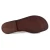 Women sandals hand made in Italy in dark brown leather