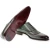 Zapatos oxford para hombre en piel verde teñida a mano de Fratelli Borgioli