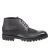 Stivaletto con le bucature in stile country in pelle e camoscio grigio scuro - Fratelli Borgioli