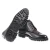 Stivaletto con le bucature in stile country in pelle e camoscio grigio scuro - Fratelli Borgioli