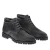 Bottines à lacets pour hommes en daim gris fabriquées à la main par Fratelli Borgioli