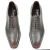 Zapatos Oxford para hombre en piel teñida a mano de color gris con tonos burdeos