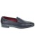 Penny loafer in soft blue calfskin handmade by Fratelli Borgioli
