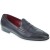 Penny loafer in soft blue calfskin handmade by Fratelli Borgioli