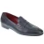 Pennyloafer aus weichem blauem Kalbsleder, handgefertigt von Fratelli Borgioli