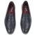 Penny loafer in soft blue calfskin handmade by Fratelli Borgioli