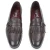 Fringe loafers in soft dark brown leather handmade by Fratelli Borgioli