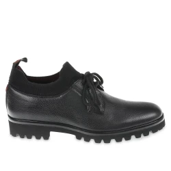 Derbies en daim et cachemire noir - Fratelli Borgioli - Artisanat italien