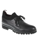 Derbies en daim et cachemire noir - Fratelli Borgioli - Artisanat italien