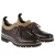 Derbies en cuir de cerf marron foncé et cachemire - Fratelli Borgioli - Artisanat Italien