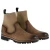 Chelsea in brown greased suede and cashmere - Fratelli Borgioli