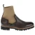 Brown deerskin and cashmere chelsea boot - Fratelli Borgioli