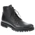 Lace-up boot in black antiqued calfskin - Fratelli Borgioli - Italian craftsmanship