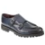 Mocassin double boucle en cuir de veau vieilli bleu fait main par Fratelli Borgioli
