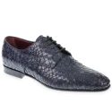 Derby en cuir tressé à la main - Fratelli Borgioli - Artisanat Italien